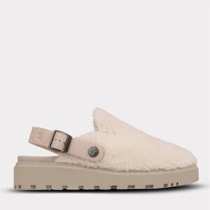 NEW MYKOS women's lilah slip-on travel mule in white/taupe
